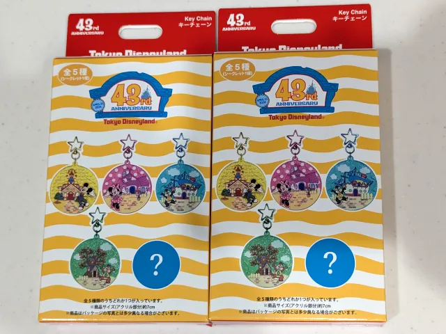 キーチェーン 箱（ディズニーランド43周年）