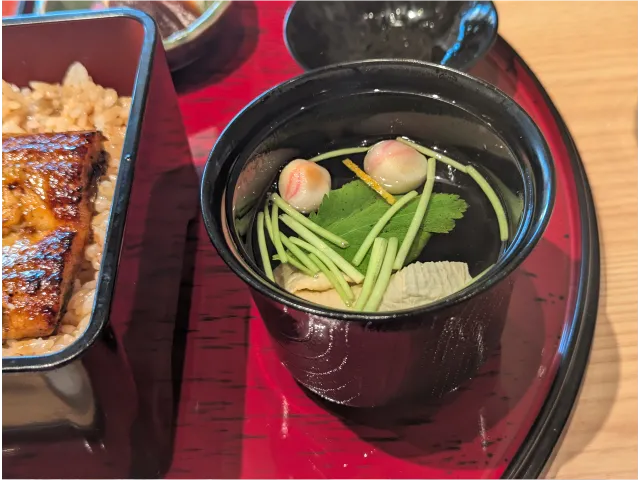 ランチうな重 お吸い物（江戸前うなぎ かわ祥）