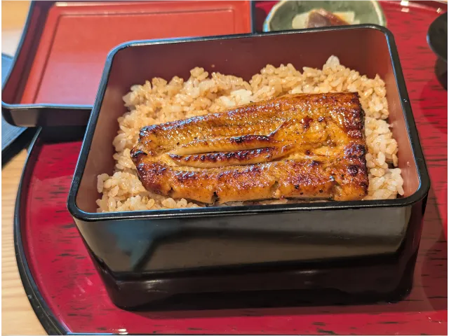 ランチうな重 カミ側（江戸前うなぎ かわ祥）
