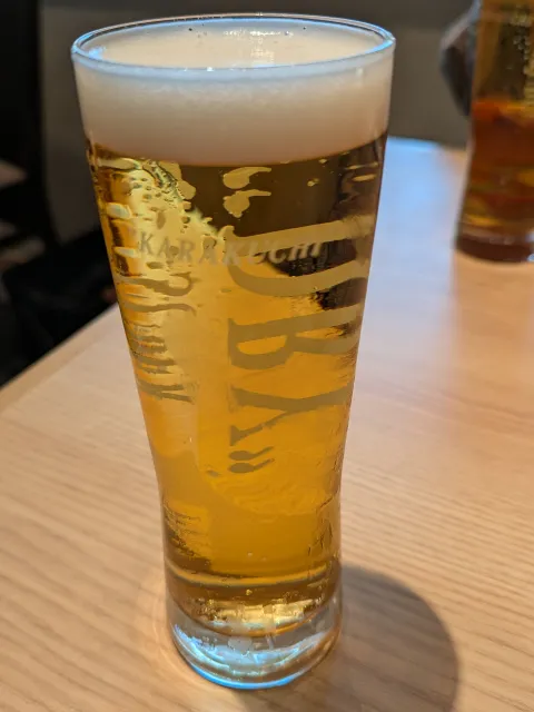 生ビール アサヒ「スーパードライ」（江戸前うなぎ かわ祥）