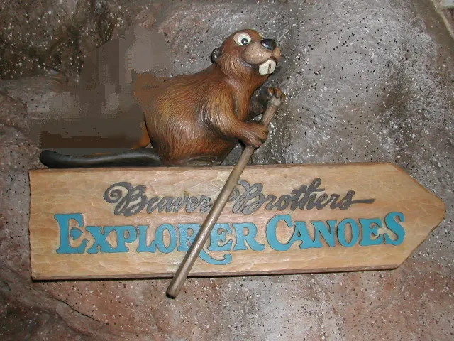 Beaver Brothers Explorer Canoes 看板(ビーバーブラザーズのカヌー探険)