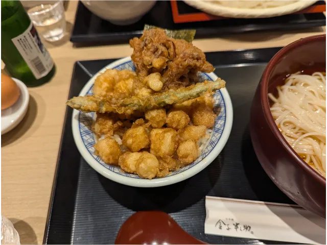 天ばら飯(日本橋 稲庭うどんと丼めし 金子半之助)