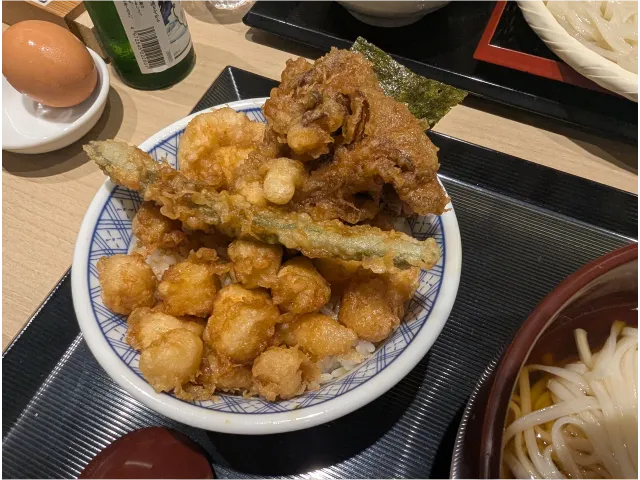 天ばら飯(日本橋 稲庭うどんと丼めし 金子半之助)
